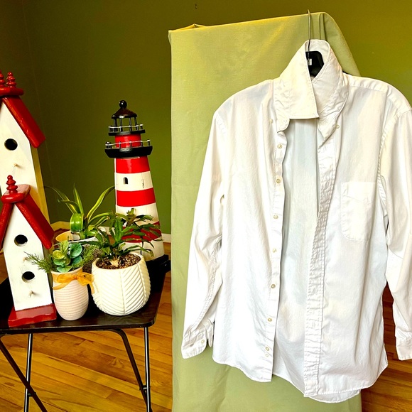 15-34 CC Hughes white pin point Oxford button down Shirt - Picture 1 of 10